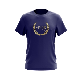 Spqr Cotton T-Shirt ARES Navy Blue - SPQR/SPQOR