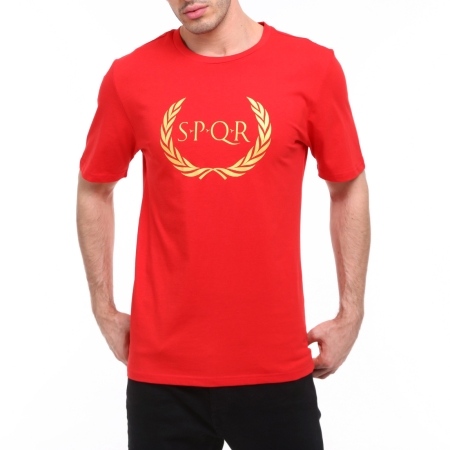 Spqr Cotton T-Shirt ARES Red - 2