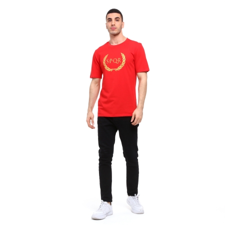 Spqr Cotton T-Shirt ARES Red - 6