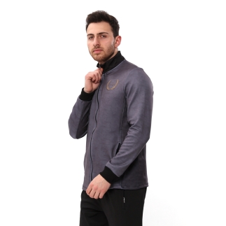 SPQR Baskılı Fermuarlı Sweatshirt MEDUSA GRİ - 3