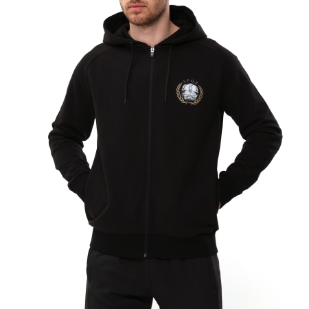 Spqr Full-Zip Hoodie AUREUS Black - 1