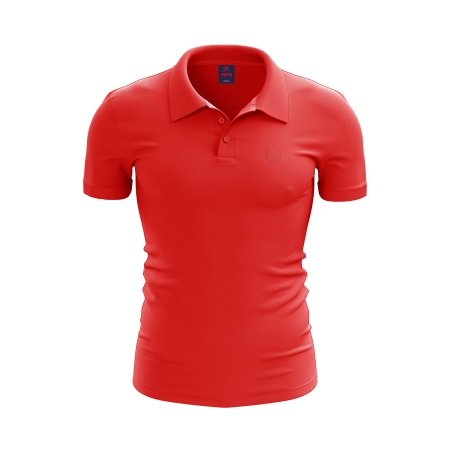 Spqr Polo T-Shirt SANCTUS Red - 1