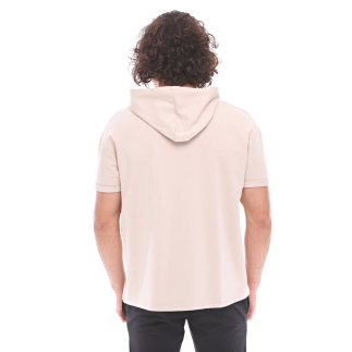 Spqr Cotton Short Sleeved Hoodie NEPTUNE Beige - 3