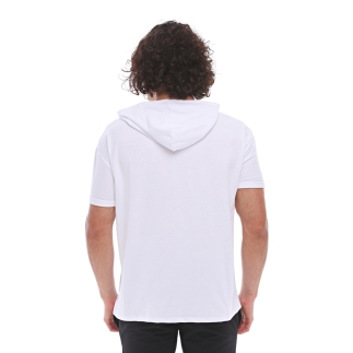 Spqr Cotton Short Sleeved Hoodie NEPTUNE White - 3