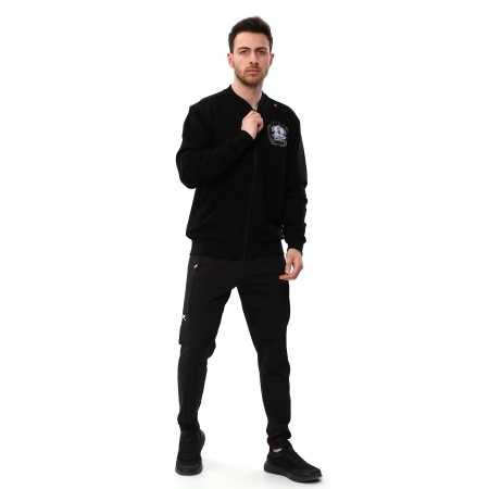 Spqr Full-Zip Sweatshirt AUREUS Black - 5