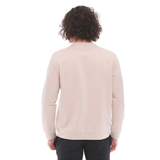 SPQR Pamuklu Bisiklet Yaka Basic Sweatshirt SATURN BEJ - 4