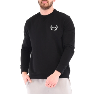 SPQR Pamuklu Bisiklet Yaka Basic Sweatshirt SATURN SİYAH - SPQR (1)